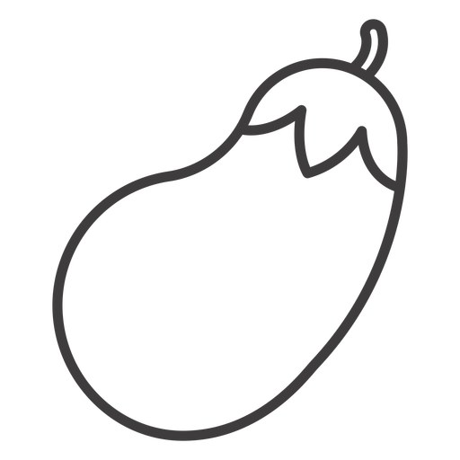 Eggplant Stroke Icon Eggplant