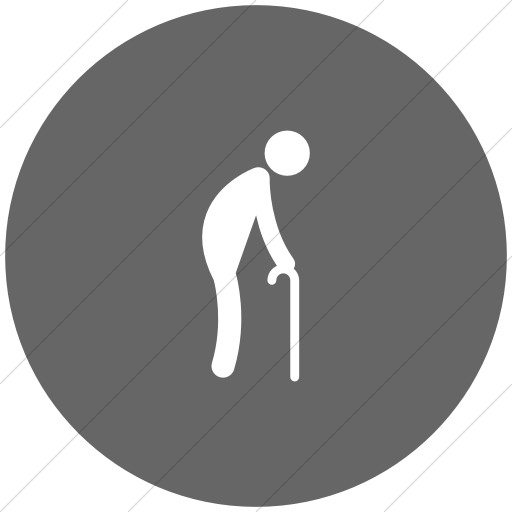 Flat Circle White On Gray Ocha Humanitarians People