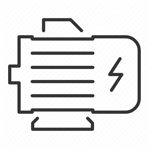 Electric, Engine, Ev, Motor Icon