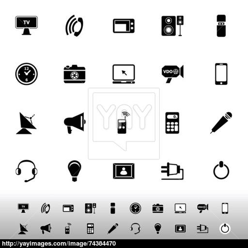 Electronic Icon On White Background Vector