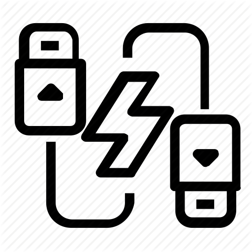 Cable, Charge, Electronic Icon