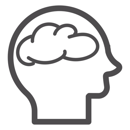 Head With Brain Stroke Icon