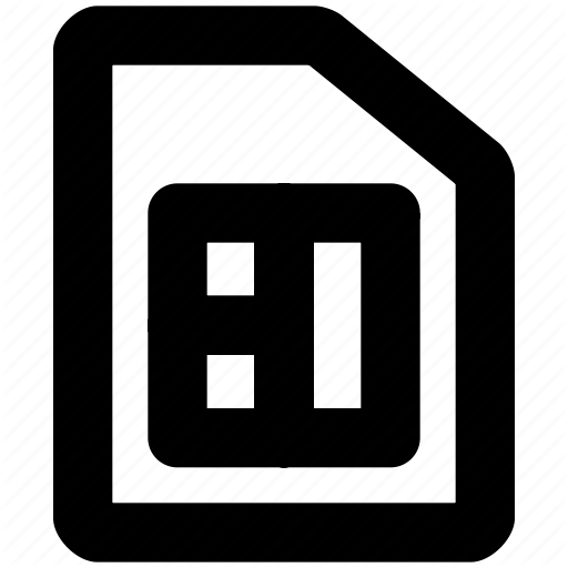 Device, Electronics, Icon, Memory, Sim Icon