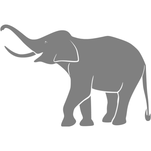 Gray Elephant Icon