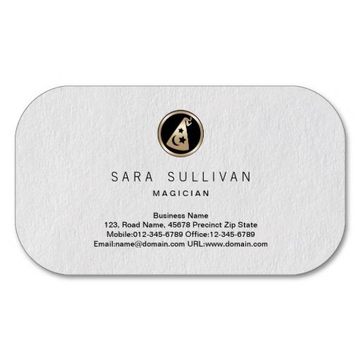 Wizards Hat Icon Magician Business Card Magician Business Cards