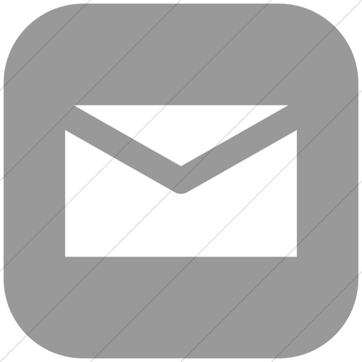 Flat Rounded Square White On Light Gray Raphael Mail Icon