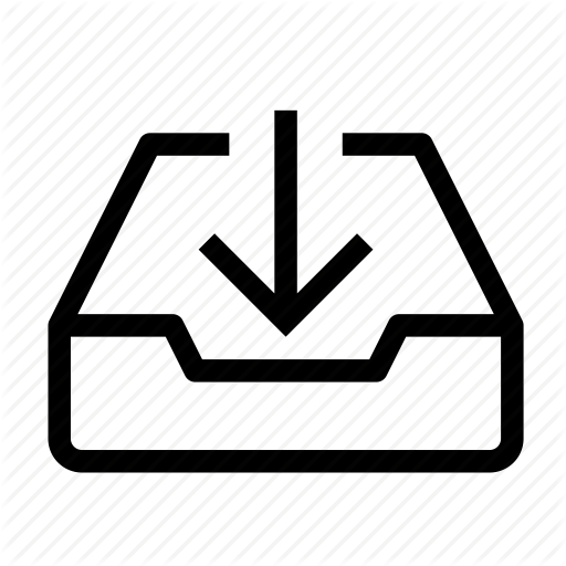 Arrow, Box, Email, Inbox, Income, Mail, Message Icon