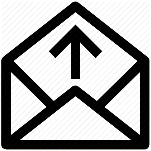 Email, Inbox, Letter, Message, Open, Up Icon