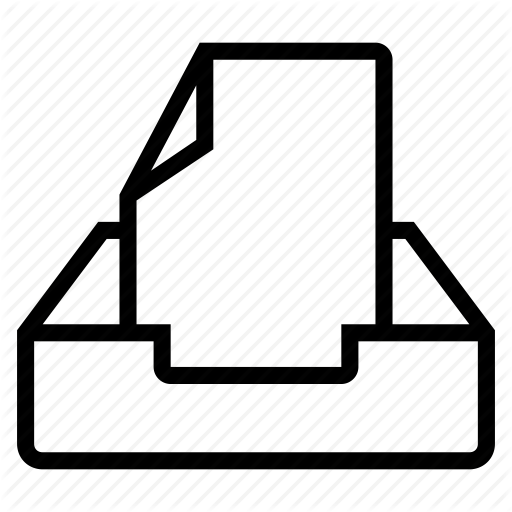 Email, Empty, File, Inbox, Mail, Template Icon