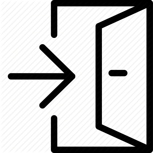 Close, Door, Emergency, Exit, Logout, Warning Icon