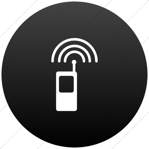 Flat Circle White On Black Gradient Ocha Humanitarians