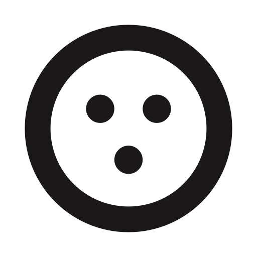 Emoji, Emoticon, Emoticons, Oh, Surprised, Thick Lines Icon