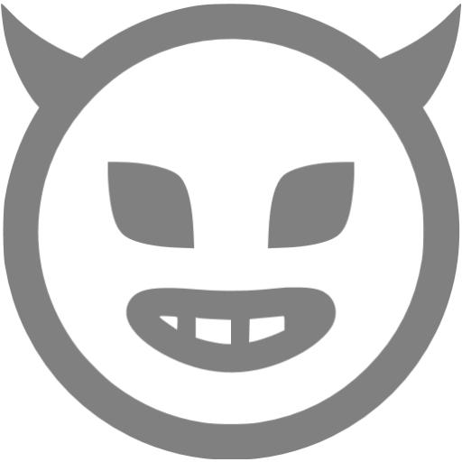 Gray Evil Icon