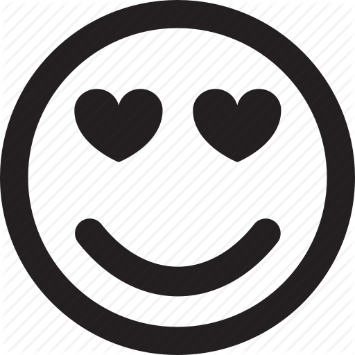 Emoticon, Emotion, Face, Heart, Love, Rectangle, Round, Smile