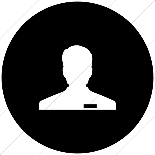 Flat Circle White On Black Raphael Employee Icon