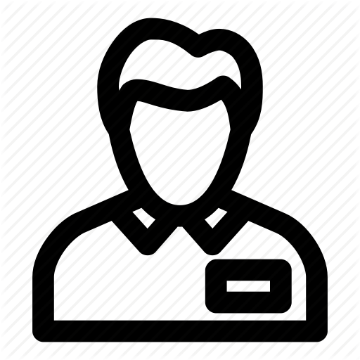 Desk, Employer, Helper, People, Teller Icon