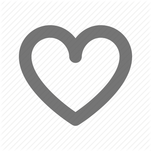 Empty, Heart, Like, Love, Plain, Romantic, Valentines Icon