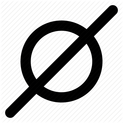 Empty, Math, Nothing, Zero Icon