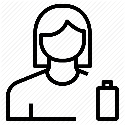 Avatar, Battery, Empty, Female, Profile, User Icon