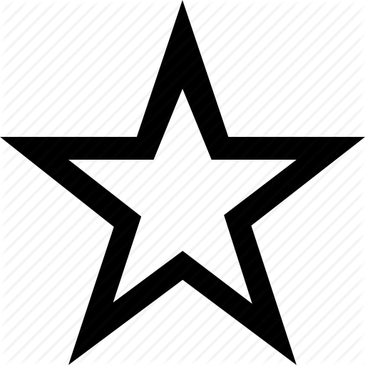 Bookmark, Empty, Star Icon