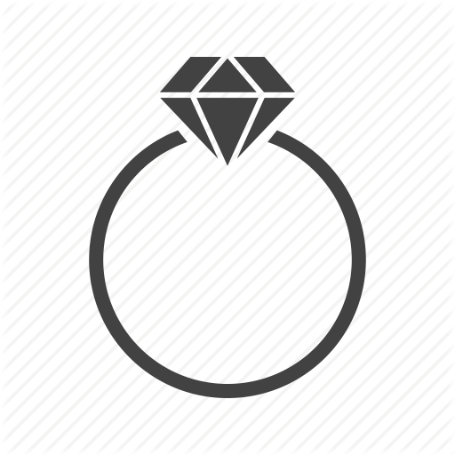 Diamond, Engagement, Gold, Jewelry, Love, Ring, Wedding Icon