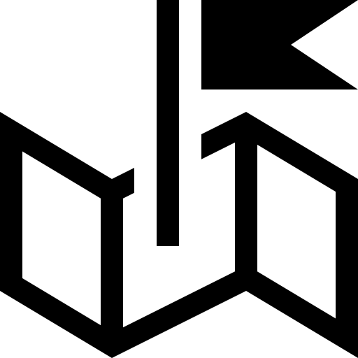 Map Folded Paper With A Flag Icons Free Download