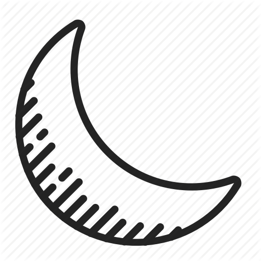 Moon, Night, Weather Icon