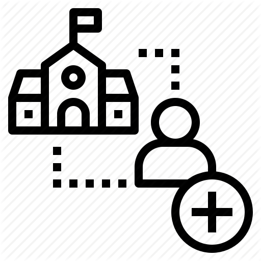 Add, Admission, Application, Enrollment, School Icon