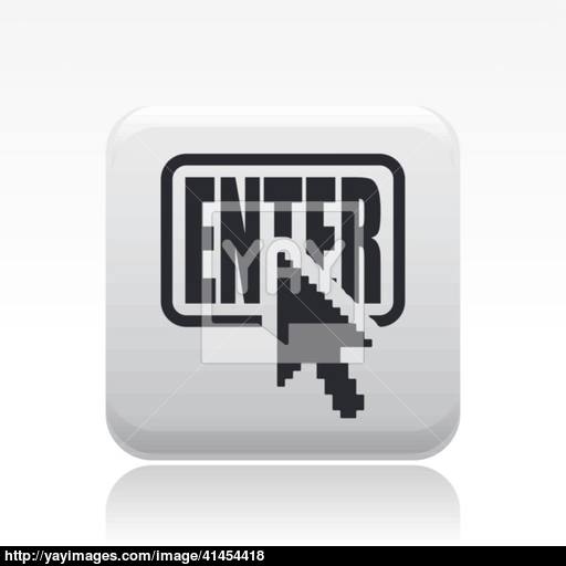 Vector Illustration Of Single Enter Icon Vector