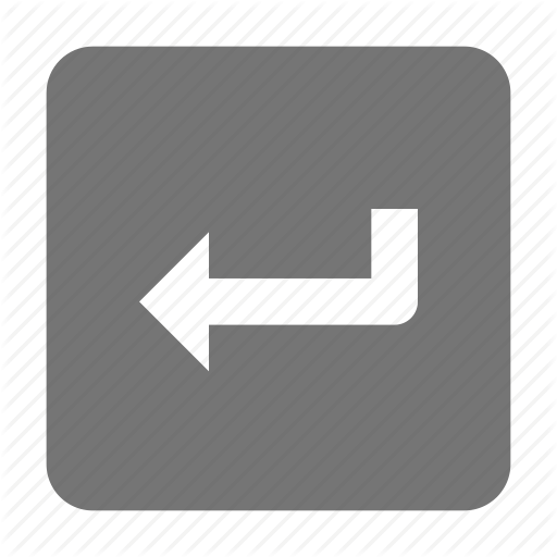 Arrow, Enter Key, Keyboard Icon