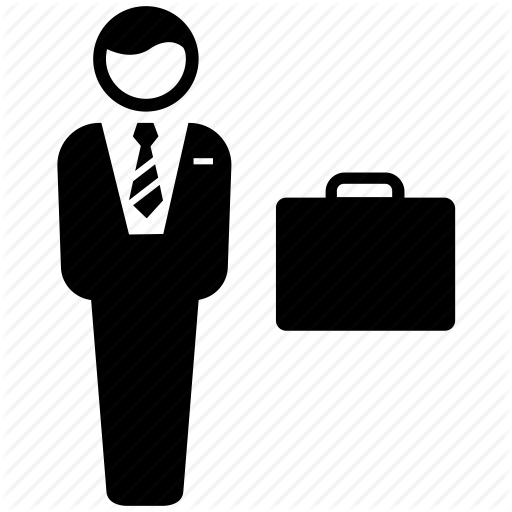 Briefcase, Businessman, Employee, Employer, Entrepreneur Icon