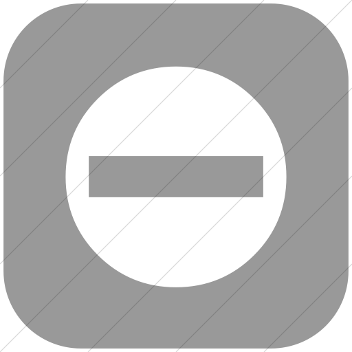 Flat Rounded Square White On Light Gray Classica No