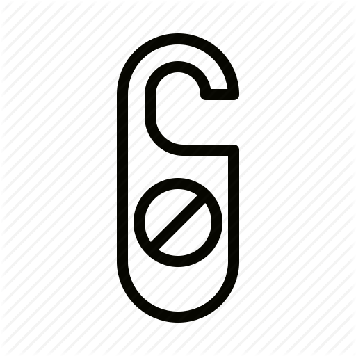 Door, Hang, No Entry Icon