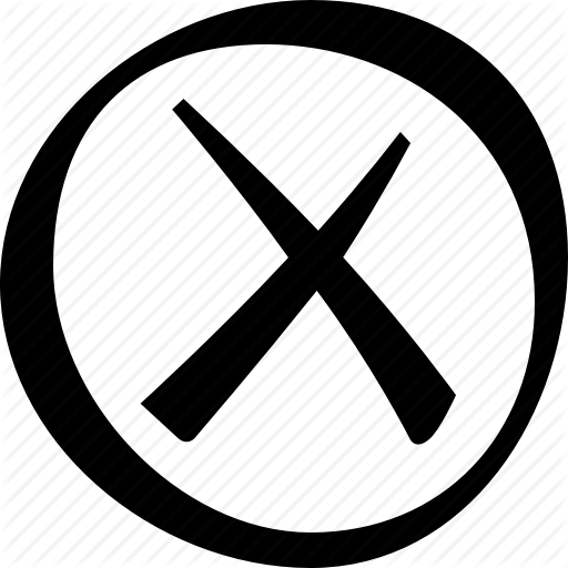 Circle, Cross, Delete Icon