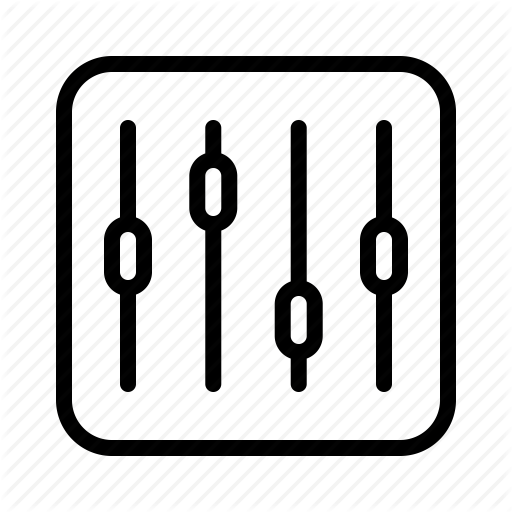 Eq, Equalizer, Mixer, Settings, Tuning Icon