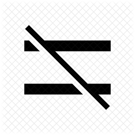 Does Not Equal Sign Transparent Png Clipart Free Download