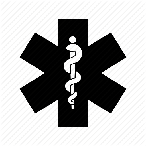 Caduceus, Corss, Er, Medical, Sign, Snake, Solid Icon