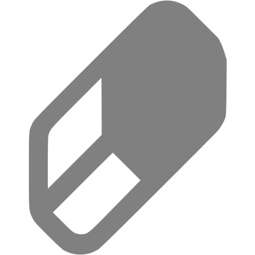 Gray Erase Icon