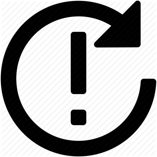 Alert, Exclamation, Refresh, Reload, Sync Error Icon