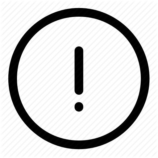 Attention, Error Icon