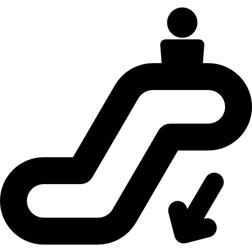 Escalators Down Icons Free Download