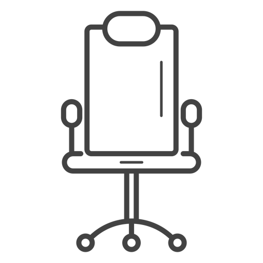 Gaming Chair Stroke Icon