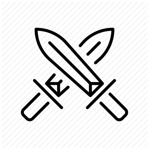 Esport, Fighting, Gaming, Medieval, Swords Icon