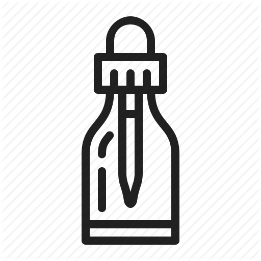 Bottle, Dropper, Essential, Oil Icon