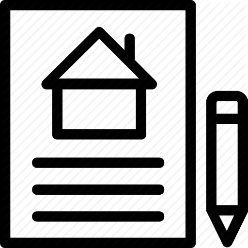 Deed, Estate, House, Legal, Owner, Paper, Pencil, Real Icon Icon