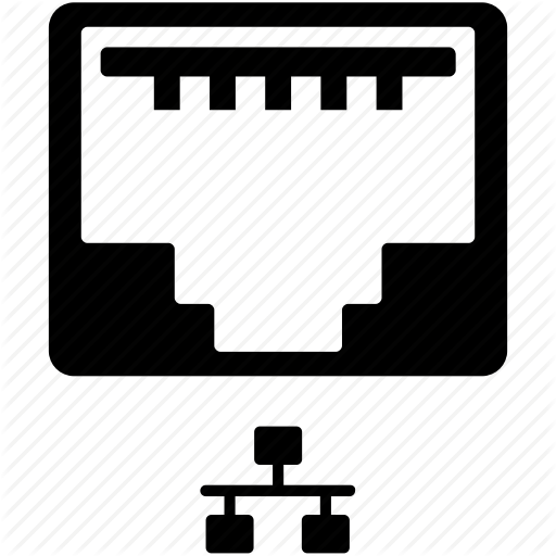 Connection, Ethernet, Internet, Lan, Network, Port, Slot Icon
