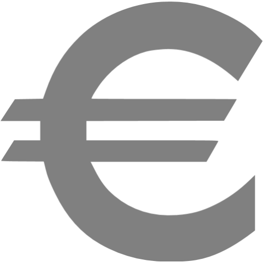 Gray Euro Icon