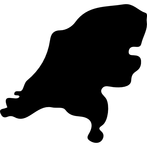Netherlands Country Map Black Shape Icons Free Download