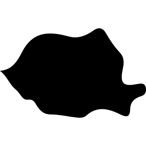 Romania Country Map Black Shape Icons Free Download