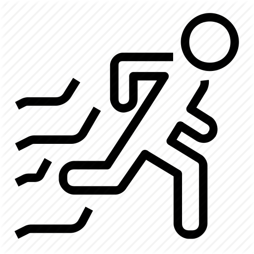 Evacuation, Fire, Run Icon